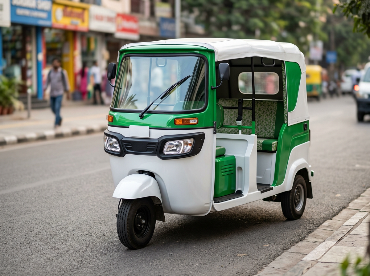 Electric three-wheeler auto rickshaw